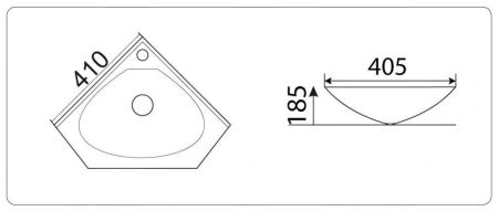Умывальник CeramaLux 9068B