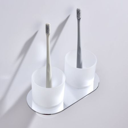 Стакан для ванной комнаты двойной Raglo R300.08, хром