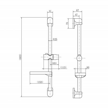 Душевой гарнитур D-Lin D63512, хром