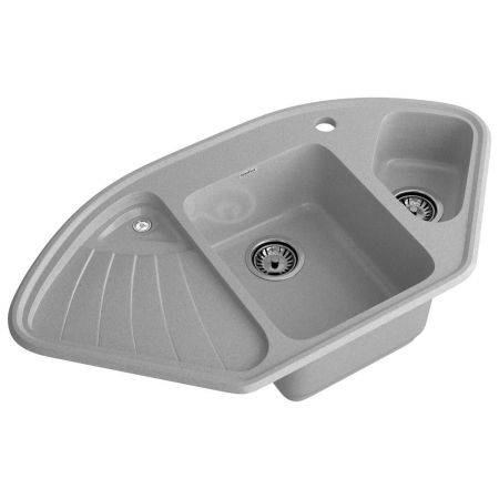 Кухонная мойка GranFest CORNER 1040E, серый, артикул C-1040E серый