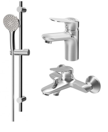 F40985C00 Sunny, набор 3в1: см-ль д/умывальника, см-ль д/ванны/душа, душевой комплект, шт., артикул F40985C00