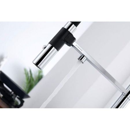 Смеситель для кухни Paulmark Magneto Ma213118-CR Хром Черный, артикул Ma213118-CR