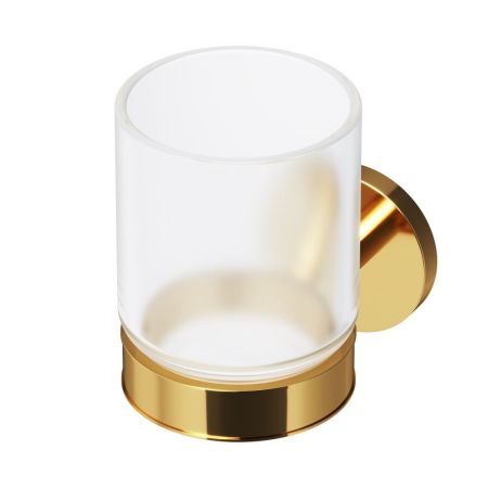 A85A34399 X-Joy, Стеклянный стакан с настенным держателем, золото, артикул A85A34399