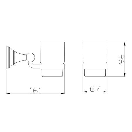 Стакан для ванной комнаты Rav Slezak MORAVA MKA0201B, белый, артикул MKA0201B
