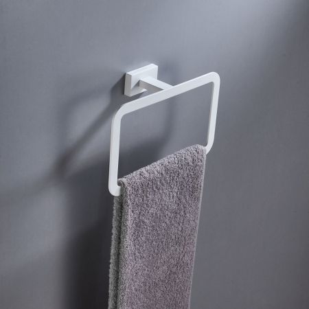 Кольцо для полотенец Shevanik SG5606C, белый, артикул SG5606C