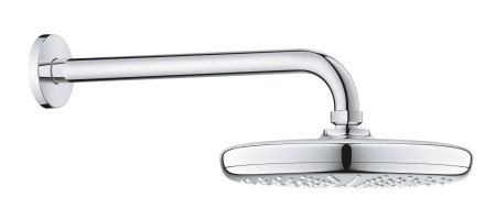 Верхний душ GROHE Tempesta 210 с душевым кронштейном 286 мм, хром (26411000), артикул 26411000