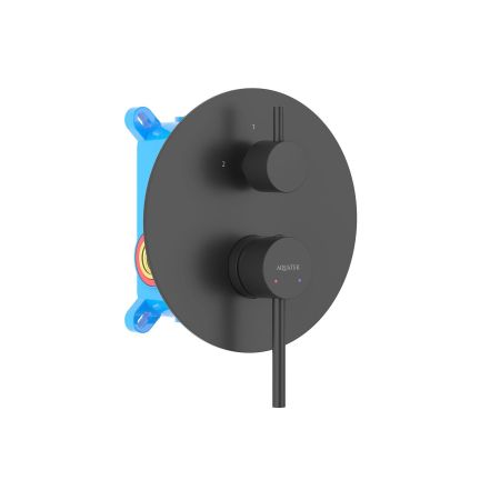 Смеситель для ванны (внешняя и скрытая часть) AQUATEK, матовый черный AQ1346MB ЕВРОПА, артикул AQ1346MB