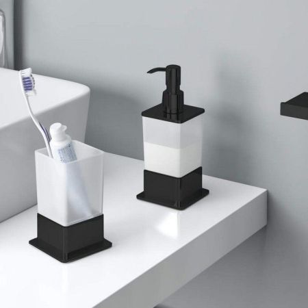 Дозатор жидкого мыла настольный EXCELLENT Riko (черный)