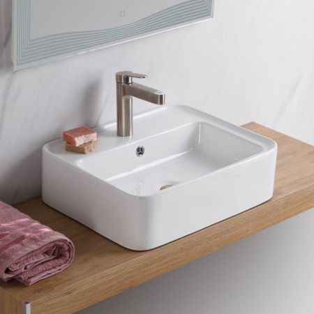 Раковина накладная BELBAGNO BB1367, артикул CZR-SAT7-Bi