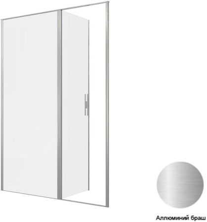 Душевая дверь Allen Brau Priority 140 3.31035.BA серебро браш, артикул 3.31035.BA