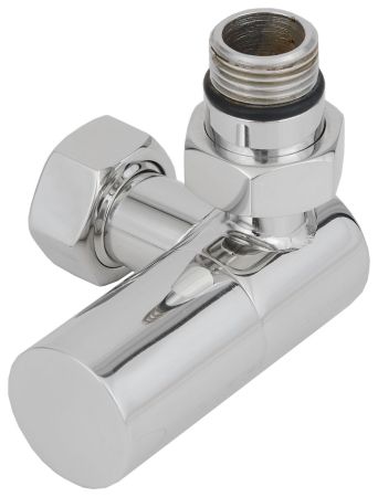 Вентиль, Сунержа, 3D, G 1/2" НР х G 3/4" НГ, правый, цилиндр, материал-нержавеющая сталь, цвет-золото