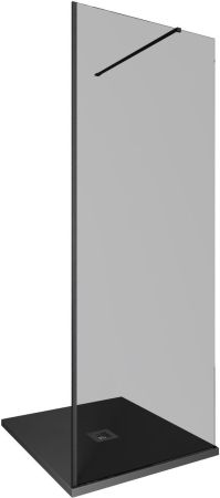 Душевая перегородка Allen Brau Infinity 1 80 3.21004.BBA.T черный браш, артикул 3.21004.BBA.T