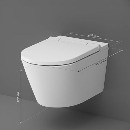 CCC501700SC Inspire подвесной унитаз с интегрированным электронным биде, артикул CCC501700SC