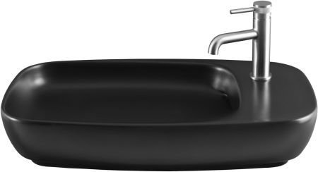 Раковина накладная Allen Brau Liberty 4.32012.31 черный матовый, артикул 4.32012.31