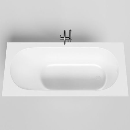 Ванна, Salini, Ornella Kit, ширина, мм-1700, глубина, мм-800, высота, мм-600, водоизмещение (л)-240, тип установки-встраиваемый, форма-овальная, диаметр слива, мм-52, ножки-есть, сифон, интегрированный слив-перелив-в комплекте, донный клапан "Click-Clack", артикул 102414G