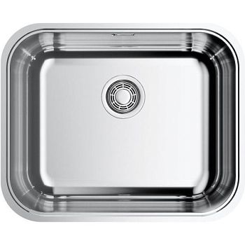 Мойка, OMOIKIRI, Omi, ширина, мм-545, глубина, мм-445, высота, мм-180, тип установки-встраиваемый, отверстия для смесителя-отсутствуют, с переливом, сифон и донный клапан в комплекте, материал-нержавеющая сталь, крепления в комплекте, цвет-нержавеющая ста