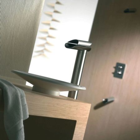 Смеситель для раковины Paini Morgana 73PW205LZLL Никель Коричневый