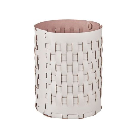 ADJ Корзина Bottega, D20xH25 см., цвет: устричный/пепельная роза, артикул 1525.02/07