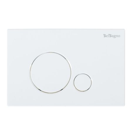 Кнопка смыва BelBagno SFERA, цвет-белый, артикул BB014-SR-BIANCO
