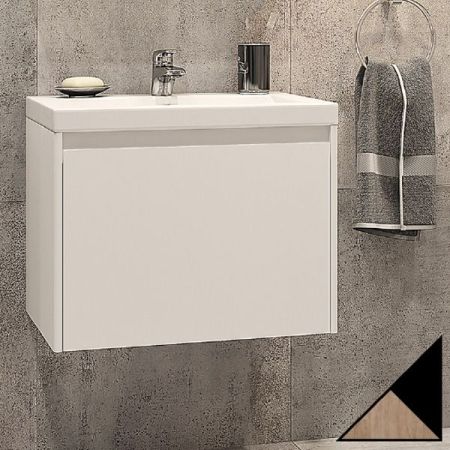 Тумба под раковину Velvex Klaufs 60 tpKLA.60.1Y-617.217 Черный+дерево, артикул tpKLA.60.1Y-617.217