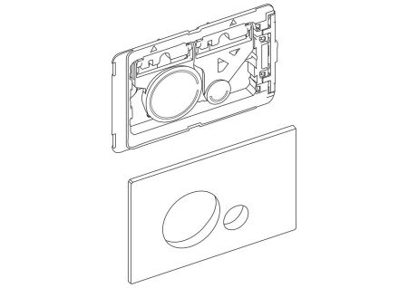 Кнопка смыва BelBagno SFERA, цвет-белый, артикул BB014-SR-BIANCO