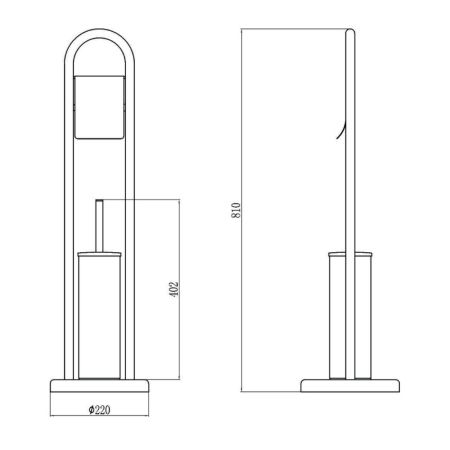 Напольная стойка Savol S-C0Y708, бронза, артикул S-C0Y708