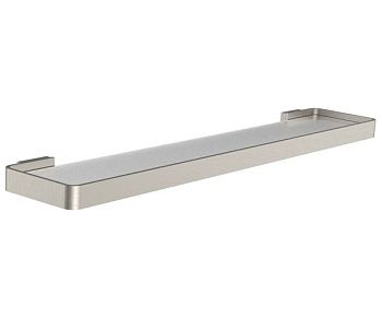 Стеклянная полка для ванной WONZON & WOGHAND LOTTE, Брашированный никель (WW-8327A-BN)