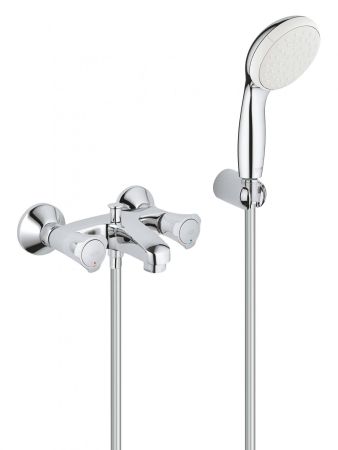 Смеситель для ванны GROHE Costa L с душевым гарнитуром, хром (2546010A)