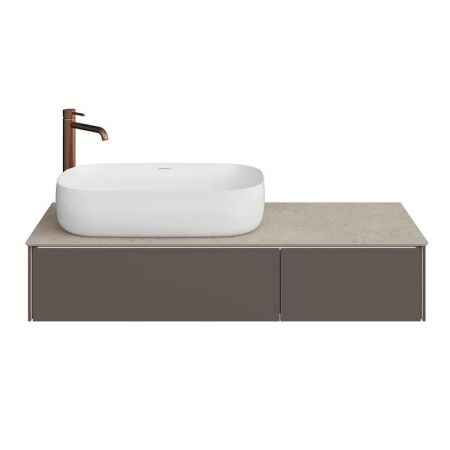 Тумба MAGICA подвесная 120, 2 ящика, вечерний серый матовый