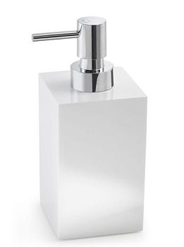 Gedy Sofia, настольный дозатор с пластиковой помпой, белый глянцевый