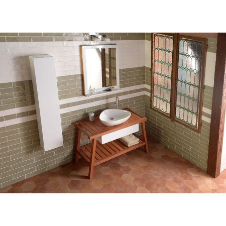 Керамическая раковина-чаша TERUEL на столешницу, 58,5x14x39 см, белый, Sapho Керамическая раковина-чаша TERUEL на столешницу, 58,5x14x39 см, белый, Sapho