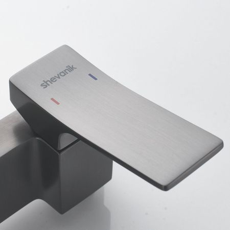 Гигиенический душ со смесителем Shevanik S4005T-1, оружейная сталь