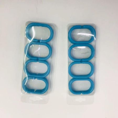 Кольца для шторы в ванную Savol S-YLK002B, синий, артикул S-YLK002B