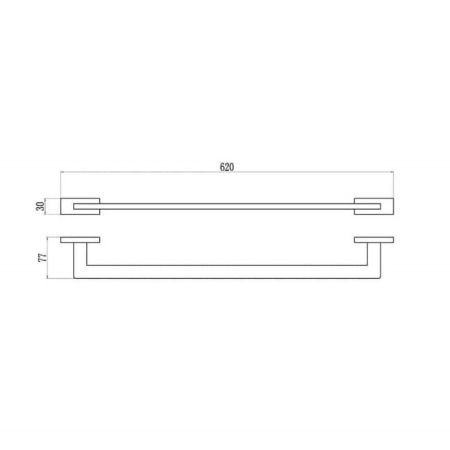 Полотенцедержатель BELZ B90201, хром