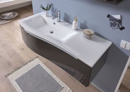 Puris Purefaction, раковина из минерального литья 1200 мм правая, цвет белый, артикул WMC122R1