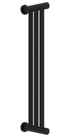 Полотенцесушитель водяной "Хорда ПП" 600х195 (Матовый черный)
