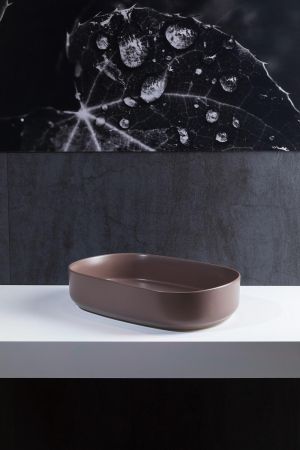 Раковина накладная Allen Brau Fantasy 55 4.11022.TP коричневый, артикул 4.11022.TP