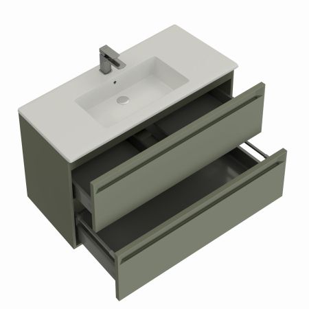 Тумба под раковину Allen Brau Eclipse 100 1.E1003.CGM 2.0 олива матовый, артикул 1.E1003.CGM 2.0