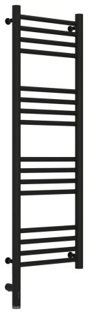 Полотенцесушитель, Сунержа, Богема 3.0, электрический, ширина, мм-332, глубина, мм-75, высота, мм-1124, межосевое расстояние-300, подключение-нижнее слева, электрокомплект-МЭМ, мощность, Вт-300, материал-нержавеющая сталь, цвет-чёрный матовый, артикул 31-5804-1030