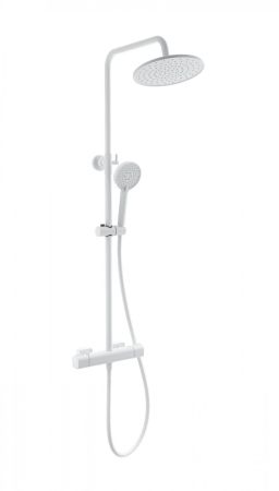 Душевая система с термостатом WONZON & WOGHAND STAY 1, Белый матовый (WW-B3051-A-MW), артикул WW-B3051-A-MW