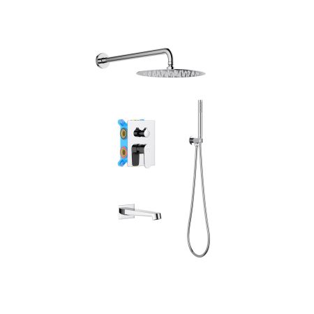 Set 4 в 1 душевой комплект AQUATEK AQ1273CR ОБЕРОН, артикул AQ1273CR