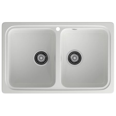 Кухонная мойка GranFest STANDART 780K, иней, артикул S-780K иней