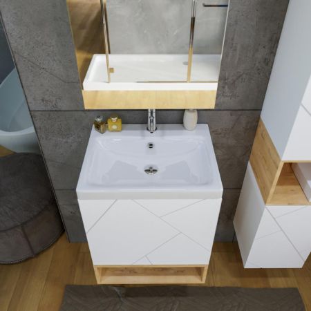 Ниша для тумбы Бриклаер КРИСТАЛЛ 50 см, дуб бунратти