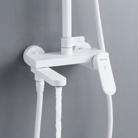 Душевая система Shevanik S4536C, белый