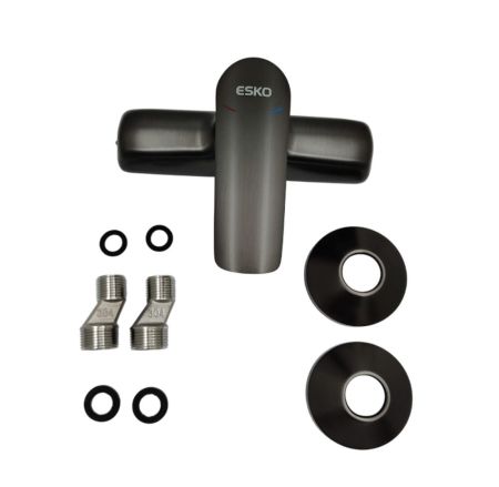 Смеситель для душа ESKO Lagos Gun Metal LG80GM, артикул LG80GM