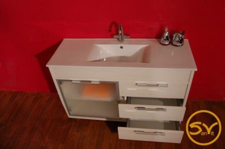 Тумба с раковиной SanVit Новелла Lux 90 knoveln090 с фактурой под дерево Акация светлая, артикул knoveln090