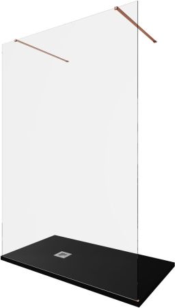 Душевая перегородка Allen Brau Infinity 2 140 3.21053.60 медь браш, артикул 3.21053.60