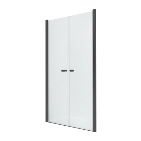 Дверь в нишу NEW TRENDY NEW SOLEO BLACK двойные двери 110x195 D-0217A (черный)