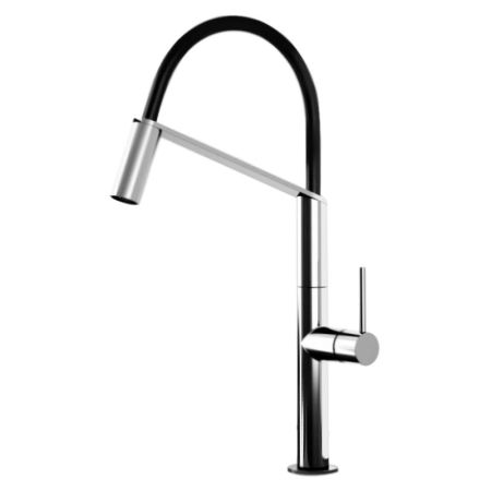 Смеситель для кухни Webert Kitchen Oblique Pro OB920602 Хром Черный