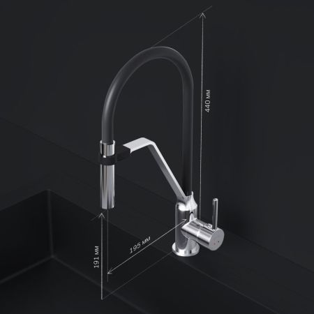 F8013000 Like S, смеситель для кухни с гибким изливом, шт., артикул F8013000